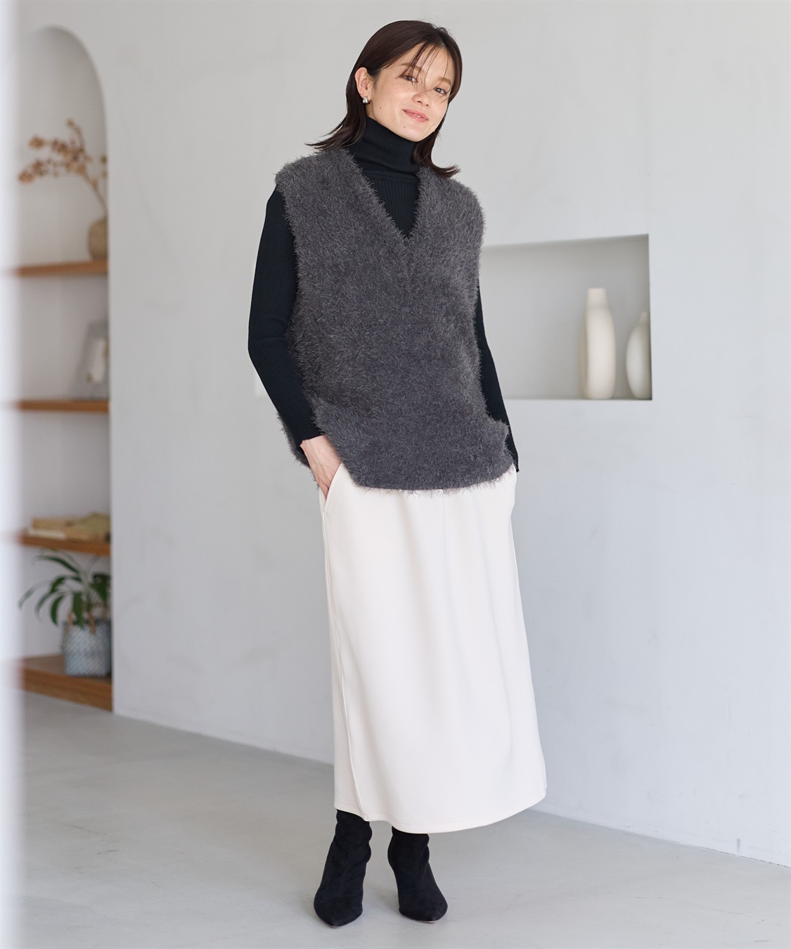Rosemadame 【セットアップ可】ダンボールナロースカート（マタニティ/ 妊婦服）産前・産後対応）_sub_5