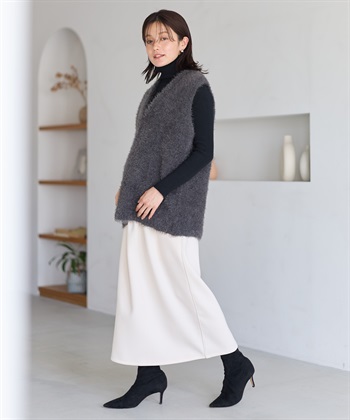 Rosemadame 【セットアップ可】ダンボールナロースカート（マタニティ/ 妊婦服）産前・産後対応）_subthumb_6