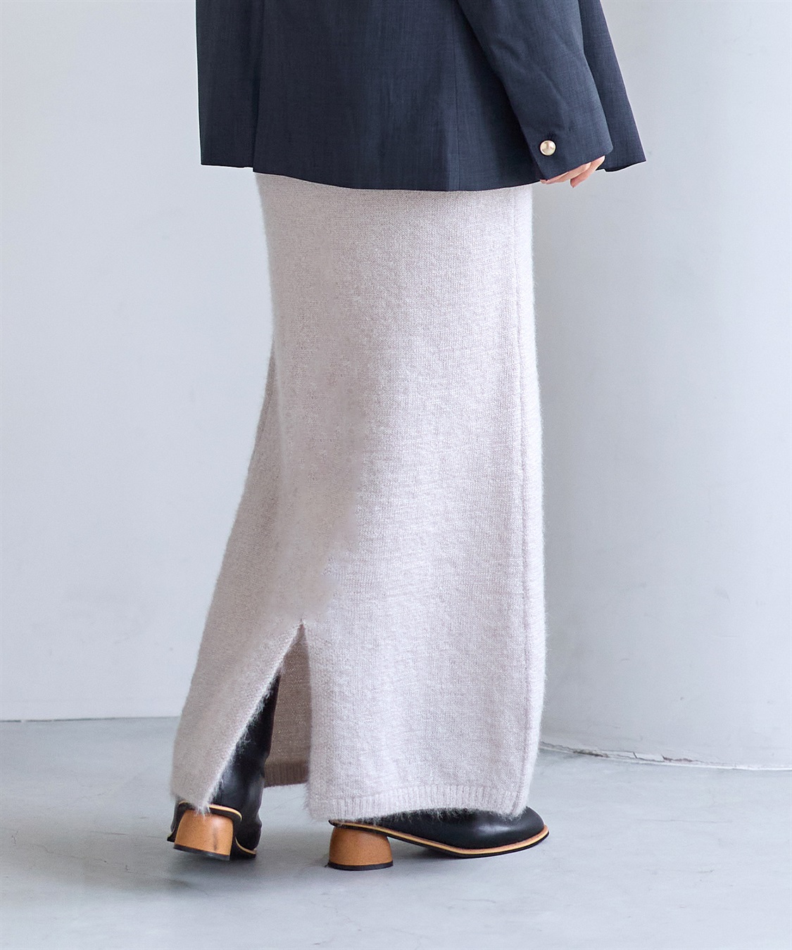 Rosemadame 微シャギーニットスカート（マタニティ～産後）妊婦服 産前・産後対応_sub_8