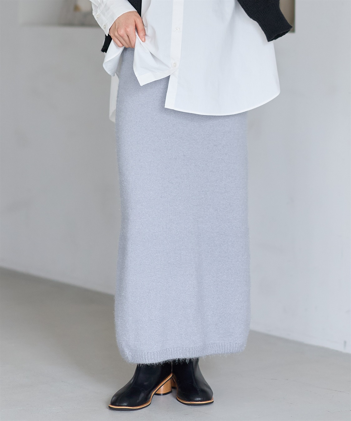 Rosemadame 微シャギーニットスカート（マタニティ～産後）妊婦服 産前・産後対応_sub_10