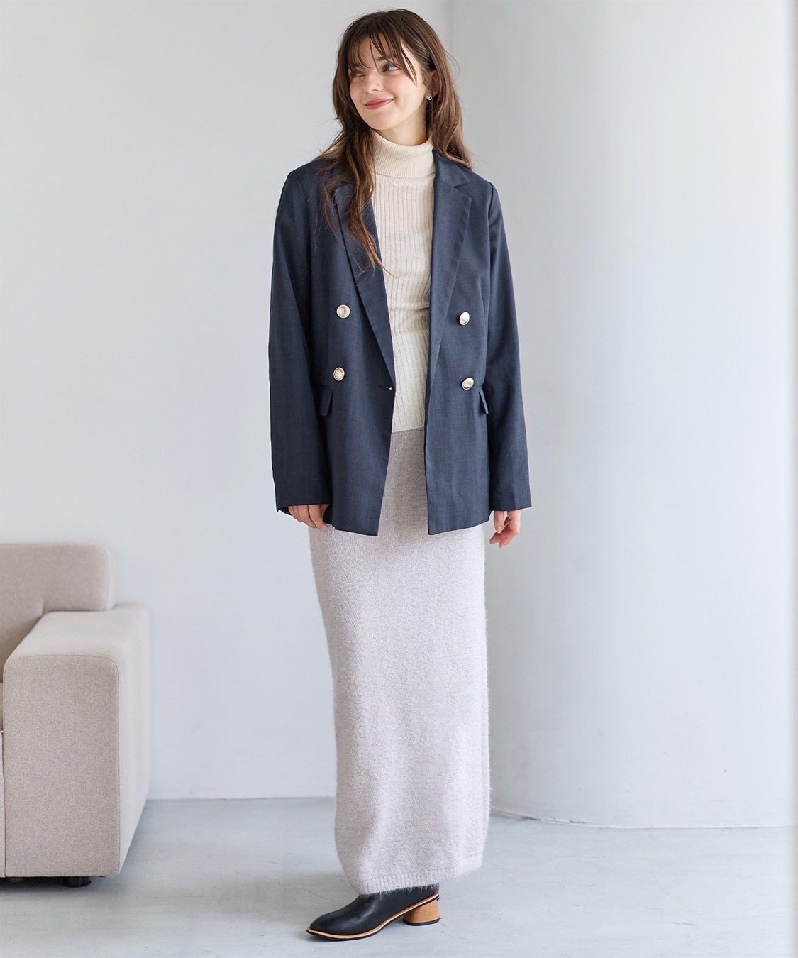 Rosemadame 微シャギーニットスカート（マタニティ～産後）妊婦服 産前・産後対応_sub_15