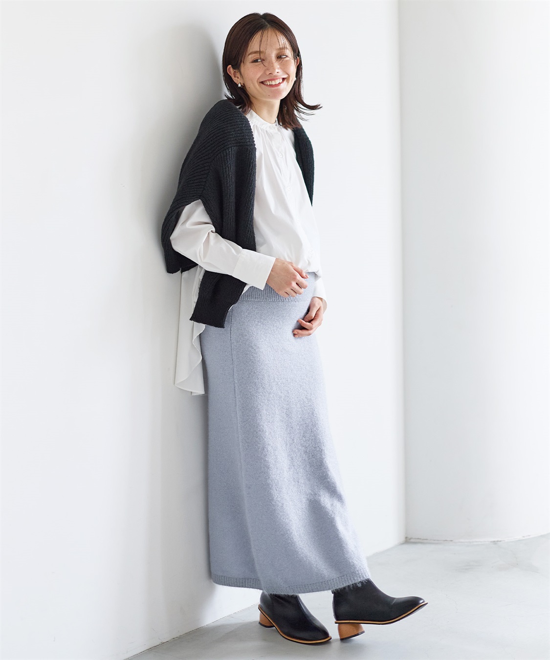 Rosemadame 微シャギーニットスカート（マタニティ～産後）妊婦服 産前・産後対応_sub_16