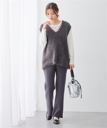 Rosemadame すっきりシルエットニットパンツ（マタニティ～産後）妊婦服 産前・産後対応・ウエスト調節紐付き_subthumb_20