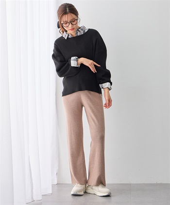 Rosemadame すっきりシルエットニットパンツ（マタニティ～産後）妊婦服 産前・産後対応・ウエスト調節紐付き_subthumb_22