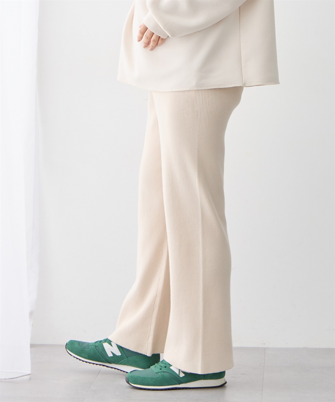 Rosemadame すっきりシルエットニットパンツ（マタニティ～産後）妊婦服 産前・産後対応・ウエスト調節紐付き_sub_25