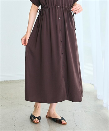 Rosemadame 麻調合繊スキッパ― ドロストシャツワンピース（マタニティ/授乳服）授乳口付き 授乳楽々 妊婦服 産前・産後対応_subthumb_14