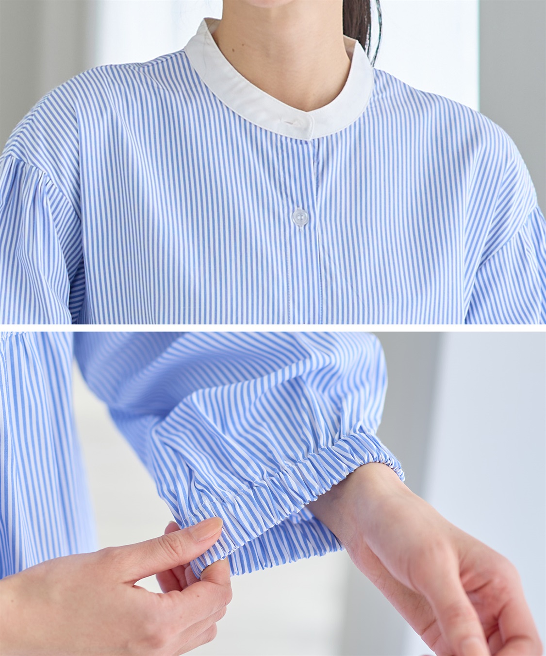 Rosemadame ストライプティアードワンピース（マタニティ/授乳服）授乳口付き 授乳楽々 妊婦服 産前・産後対応_sub_5