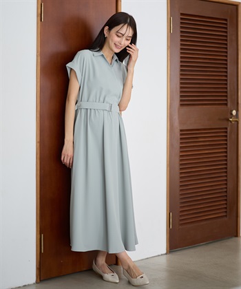 Rosemadame 【汗染み防止・UVカット】フレンチスリーブ スキッパ―シャツ マタニティワンピース(マタニティ&授乳服）授乳口付き 授乳楽々 妊婦服 産前・産後対応_subthumb_10