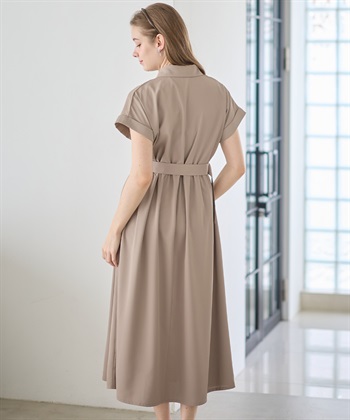 Rosemadame 【汗染み防止・UVカット】フレンチスリーブ スキッパ―シャツ マタニティワンピース(マタニティ&授乳服）授乳口付き 授乳楽々 妊婦服 産前・産後対応_subthumb_24