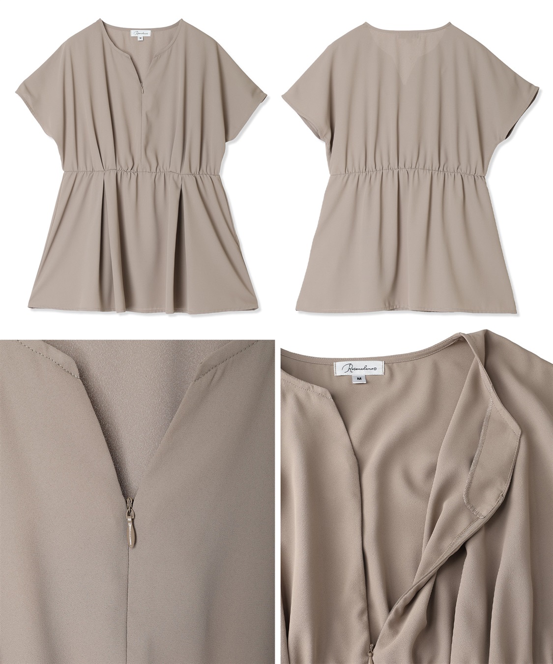 Rosemadame 【 汗染み防止・UVカット】ウエストタック ペプラムブラウス(マタニティ&授乳服）授乳口付き 授乳楽々 妊婦服 産前・産後対応_sub_26