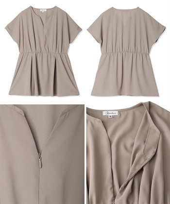 Rosemadame 【 汗染み防止・UVカット】ウエストタック ペプラムブラウス(マタニティ&授乳服）授乳口付き 授乳楽々 妊婦服 産前・産後対応_subthumb_26