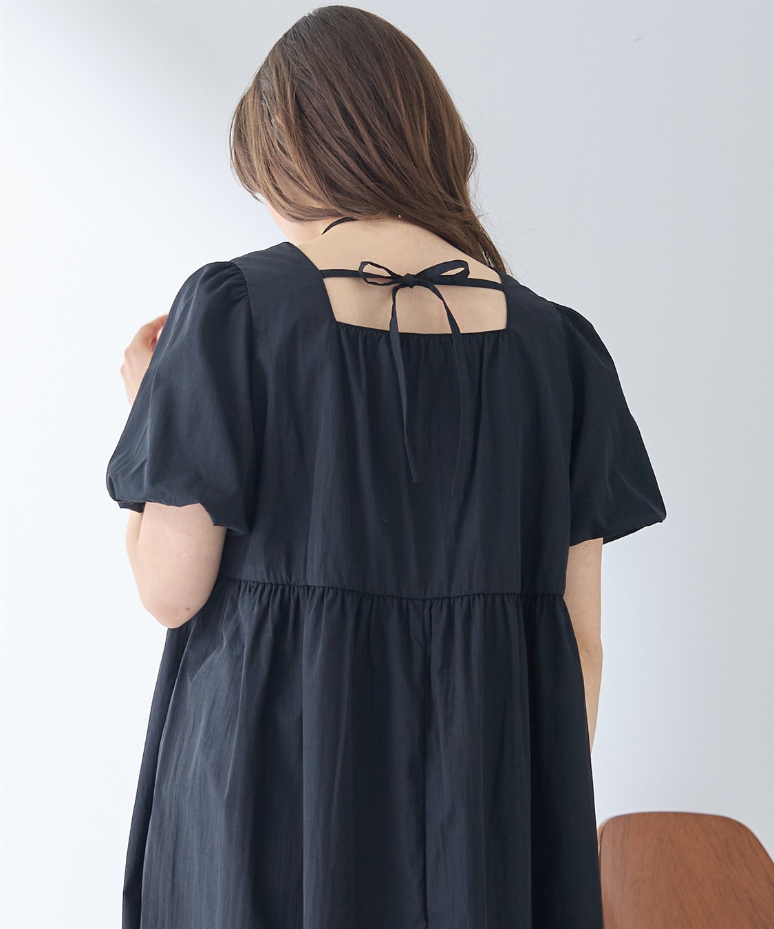 Rosemadame 	【UVカット】バルーン袖 ギャザーワンピース｜マタニティ 授乳対応 サイドファスナー 産前産後対応_sub_22
