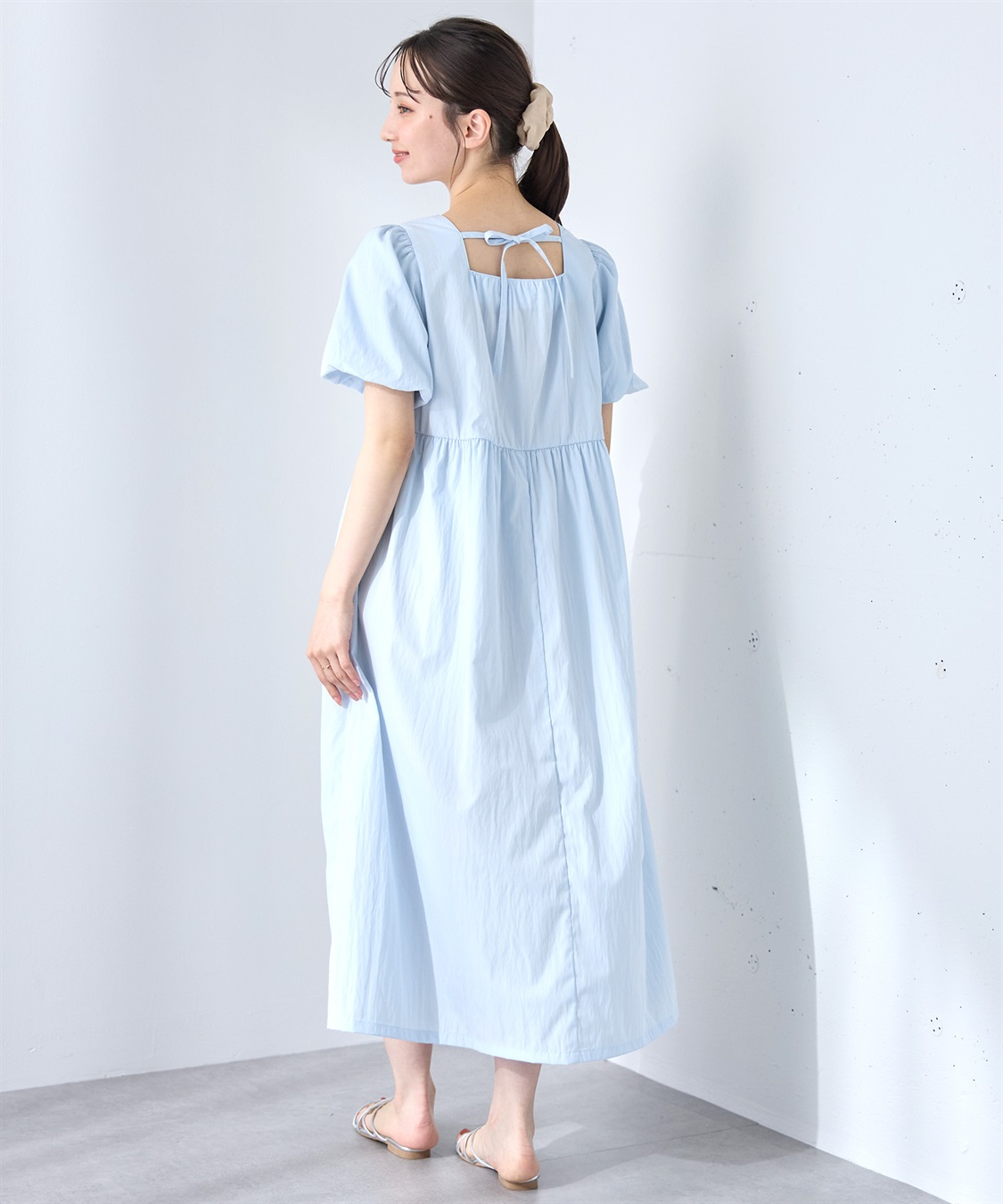 Rosemadame 	【UVカット】バルーン袖 ギャザーワンピース｜マタニティ 授乳対応 サイドファスナー 産前産後対応_sub_24