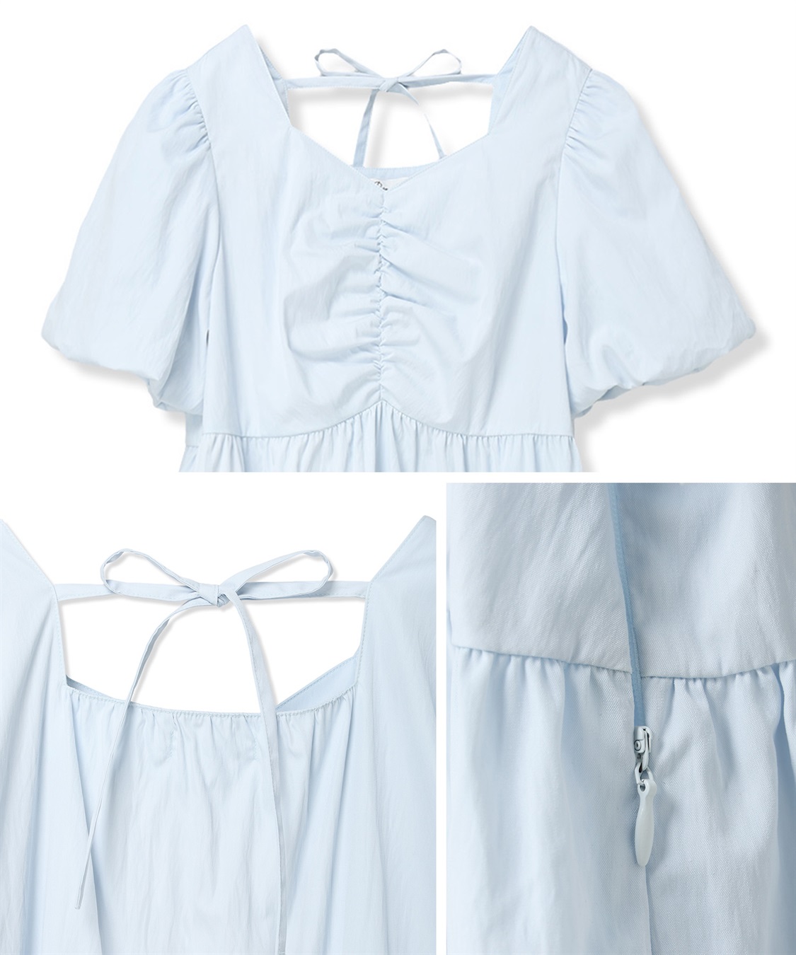 Rosemadame 	【UVカット】バルーン袖 ギャザーワンピース｜マタニティ 授乳対応 サイドファスナー 産前産後対応_sub_26