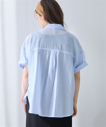 Rosemadame シアーストライプシャツ×ラメリブ ノースリ ワンピース/マタニティワンピース（マタニティ/授乳服）セット 授乳口付き 授乳楽々 妊婦服 産前・産後対応_subthumb_21