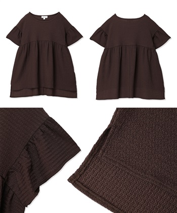 Rosemadame 【UVカット】ゆったりフリル袖 カットジャガード マタニティ授乳ブラウス｜まくって授乳OK 産前産後対応（セットアップ対応）_subthumb_26