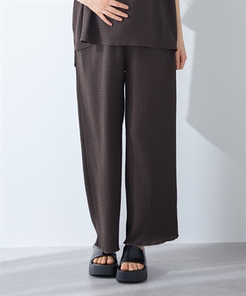 Rosemadame 【UVカット】カットジャガード マタニティワイドパンツ｜ウエスト調整可 産前産後対応（セットアップ 対応）_subthumb_7