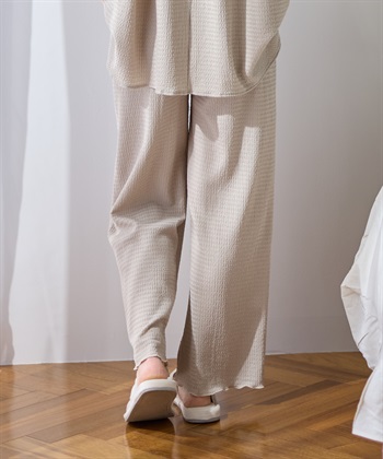 Rosemadame 【UVカット】カットジャガード マタニティワイドパンツ｜ウエスト調整可 産前産後対応（セットアップ 対応）_subthumb_12