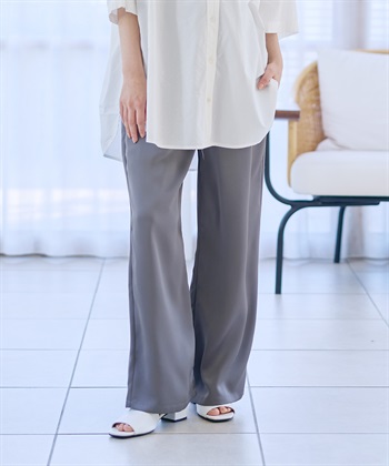 Rosemadame サテンワイド マタニティパンツ（マタニティ～産後）妊婦服 産前・産後対応_subthumb_15