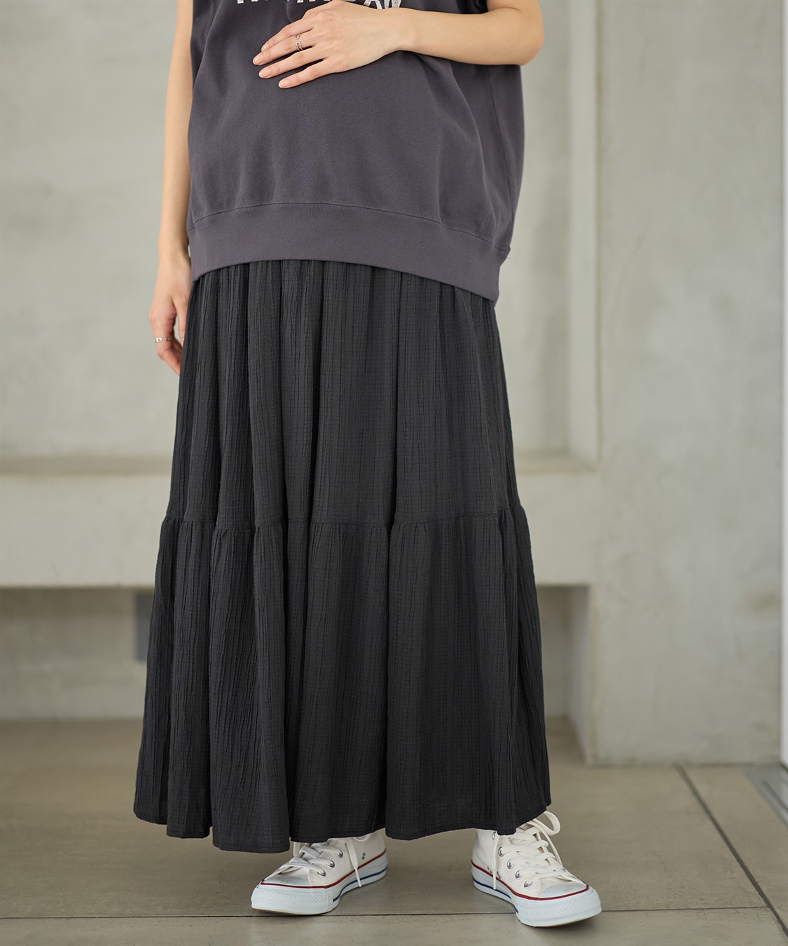 Rosemadame ドビー楊柳ティアードスカート（マタニティ/ 妊婦服）産前・産後対応_sub_13