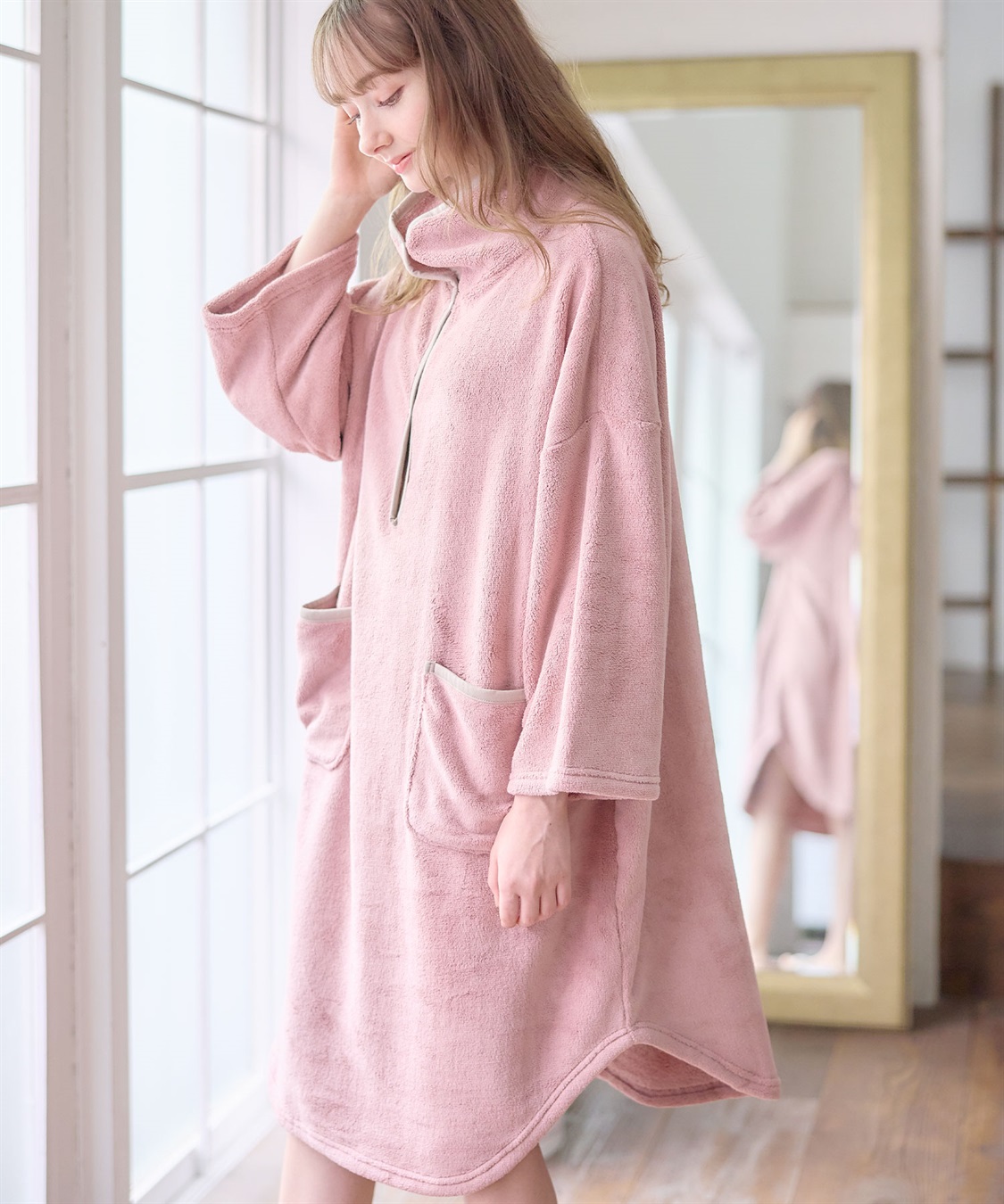 Rosemadame バスローブワンピース/ガウン(マタニティ/授乳服）授乳口付き 授乳楽々 妊婦服 産前・産後対応)_sub_21