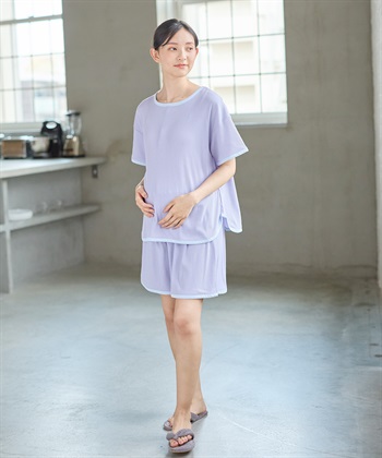 Rosemadame テレコバイカラー使いパジャマ【上下セット】(産前・産後対応 マタニティ＆授乳服 ルームウェア)_subthumb_14