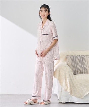 Rosemadame 【接触冷感】ドット柄パジャマ(産前・産後対応 マタニティ＆授乳服 ルームウェア 上下セット)_subthumb_18