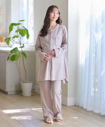 Rosemadame マタニティから産後まで ふわふわスムース無地パジャマ（マタニティ/授乳服）授乳楽々 妊婦服 産前・産後対応_subthumb_15