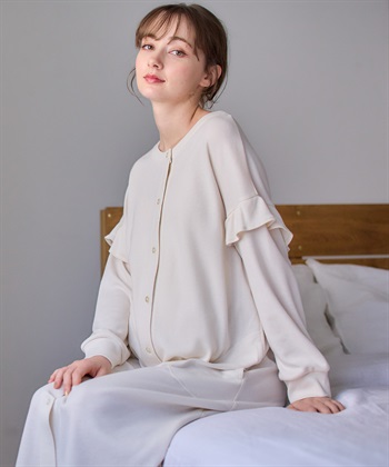 Rosemadame マタニティから産後まで ふわふわスムース無地ネグリジェ パジャマ（マタニティ/授乳服）授乳楽々 妊婦服 産前・産後対応_subthumb_3