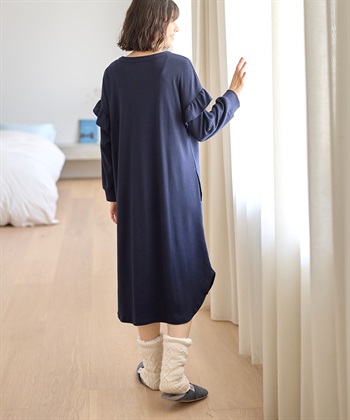 Rosemadame マタニティから産後まで ふわふわスムース無地ネグリジェ パジャマ（マタニティ/授乳服）授乳楽々 妊婦服 産前・産後対応_subthumb_8