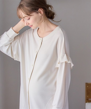 Rosemadame マタニティから産後まで ふわふわスムース無地ネグリジェ パジャマ（マタニティ/授乳服）授乳楽々 妊婦服 産前・産後対応_subthumb_17