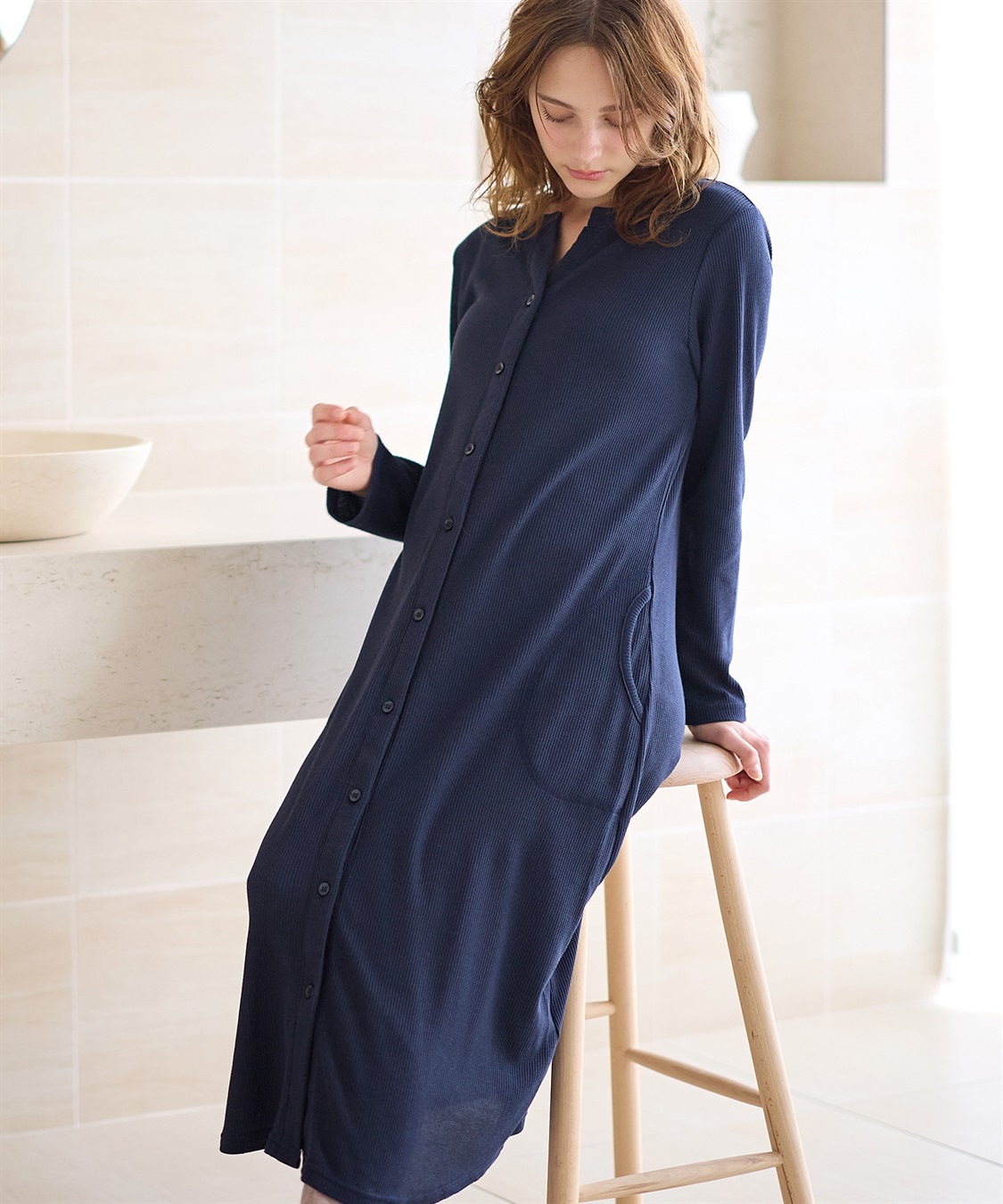 Rosemadame ワッフルワンピ×レギンス２WAYパジャマ（マタニティ/授乳服）入院準備 出産準備 産前 産後_sub_15