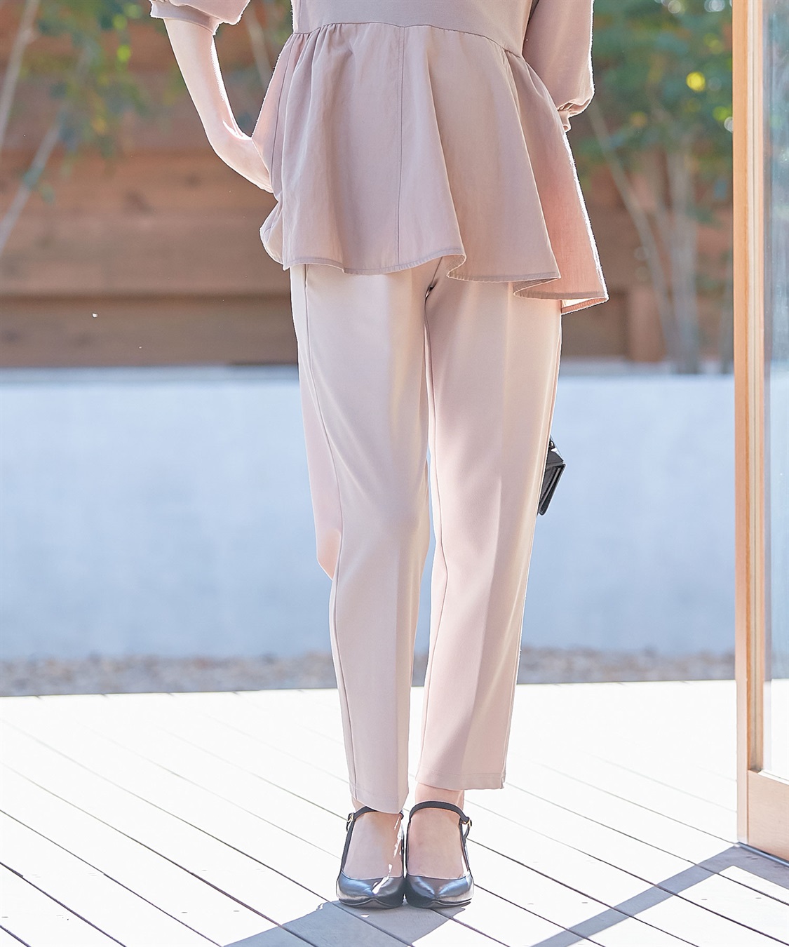 Rosemadame ハイストレッチ イージーケア テーパードパンツ（マタニティ/授乳服）妊婦服 産前・産後対応_sub_5