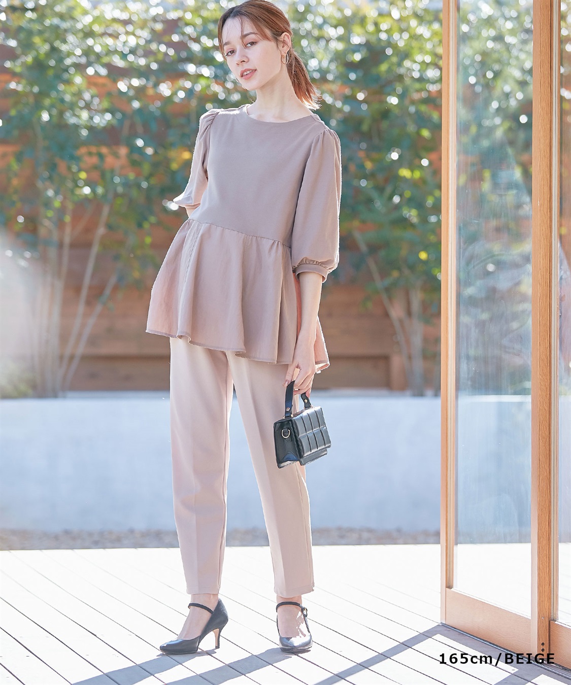 Rosemadame ハイストレッチ イージーケア テーパードパンツ（マタニティ/授乳服）妊婦服 産前・産後対応_sub_7