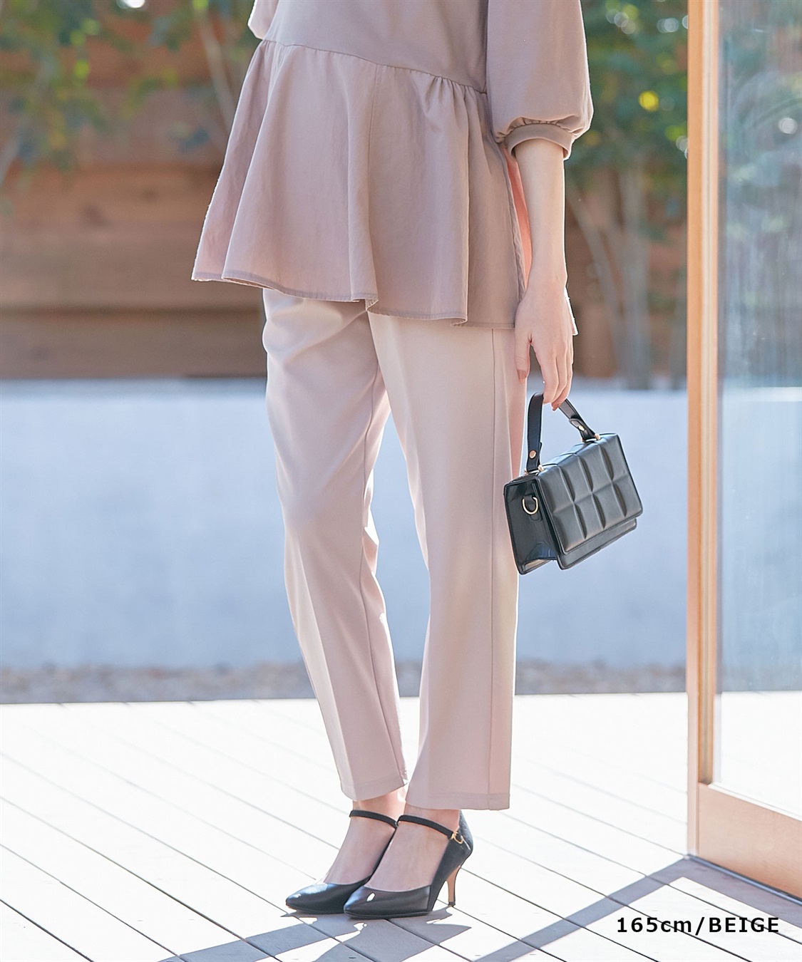 Rosemadame ハイストレッチ イージーケア テーパードパンツ（マタニティ/授乳服）妊婦服 産前・産後対応_sub_15