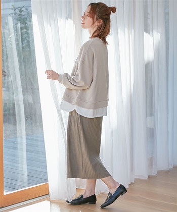 Rosemadame カレッジロゴプリント レイヤードワンピース　授乳口付き（マタニティ/授乳服）授乳楽々 妊婦服 産前・産後対応_subthumb_27