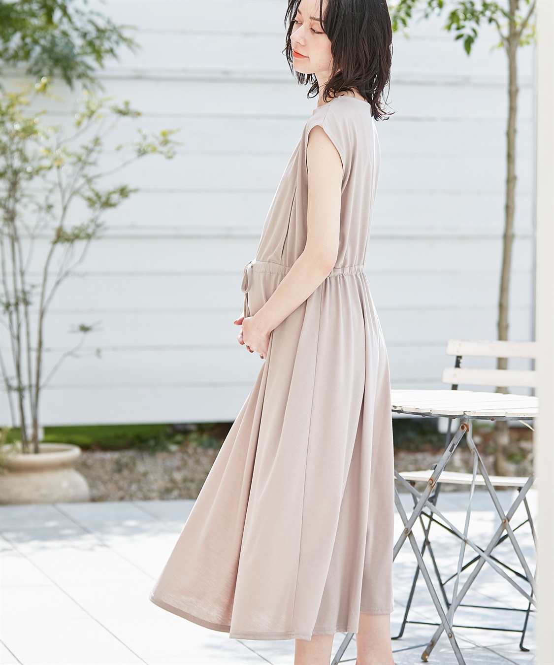 Rosemadame 汗染み防止加工ドロストワンピース （マタニティ&授乳服）_sub_11