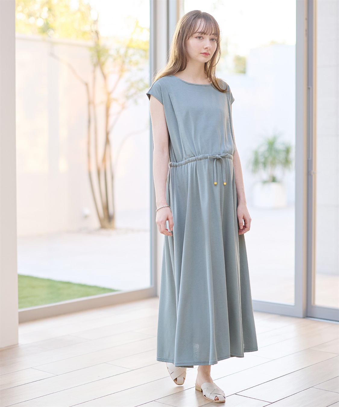 Rosemadame 汗染み防止加工ドロストワンピース （マタニティ&授乳服）_sub_12