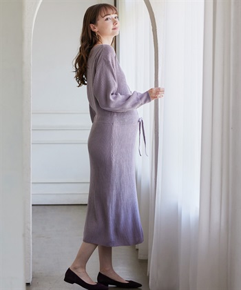 Rosemadame フロントボタンリブニットフレアワンピース(マタニティ&授乳服）授乳口付き 授乳楽々 妊婦服 産前・産後対応_subthumb_11