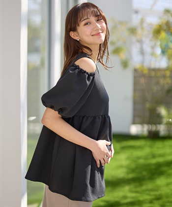 Rosemadame エステルシャーリング袖2WAYチュニックブラウス_subthumb_12