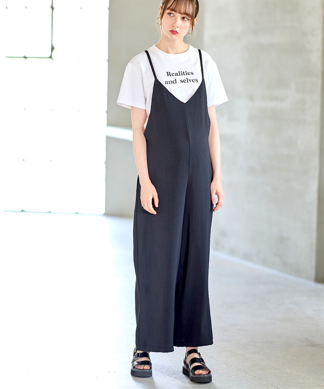 Rosemadame 【接触冷感】リネンライクゆるサロペット(産前・産後対応 マタニティ＆授乳服 ルームウェア)_sub_8