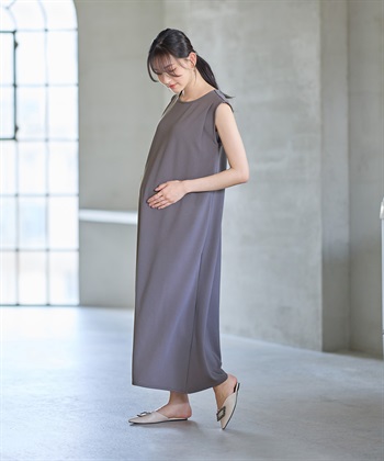Rosemadame ニットジョーゼット ワンピース(マタニティ&授乳服）授乳口付き 授乳楽々 妊婦服 産前・産後対応_subthumb_2