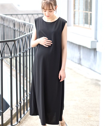 Rosemadame ニットジョーゼット ワンピース(マタニティ&授乳服）授乳口付き 授乳楽々 妊婦服 産前・産後対応_subthumb_4