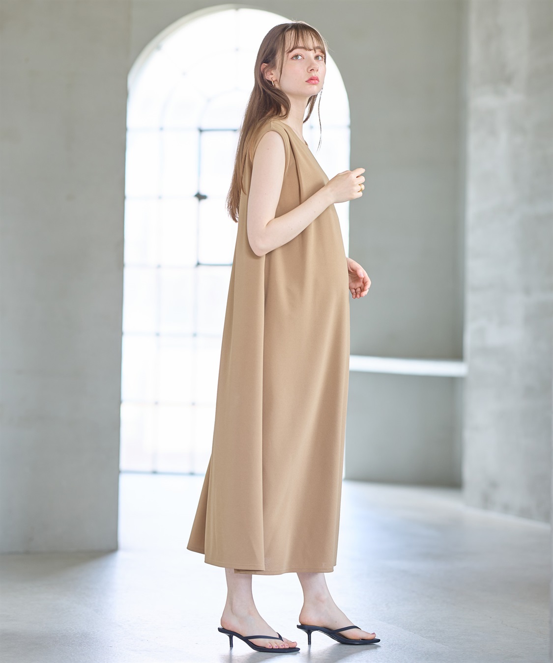 Rosemadame ニットジョーゼット ワンピース(マタニティ&授乳服）授乳口付き 授乳楽々 妊婦服 産前・産後対応_sub_10
