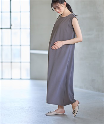 Rosemadame ニットジョーゼット ワンピース(マタニティ&授乳服）授乳口付き 授乳楽々 妊婦服 産前・産後対応_subthumb_12