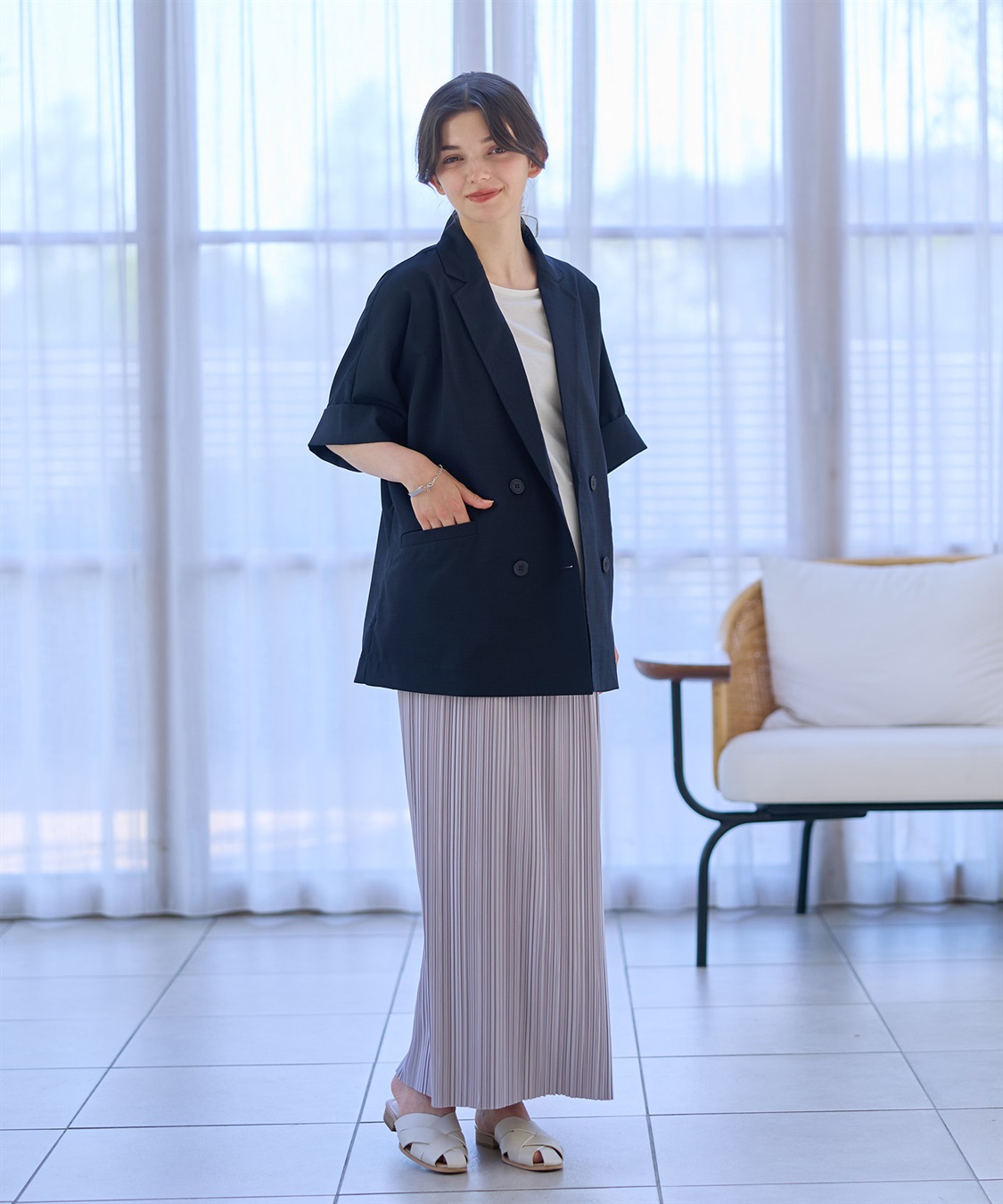 Rosemadame マイレングス プリーツマタニティスカート（マタニティ/ 妊婦服）産前・産後対応_sub_10