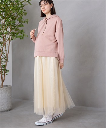 Rosemadame 無地・ドット ボリュームチュール　マタニティスカート（マタニティ/ 妊婦服）産前・産後対応_subthumb_4