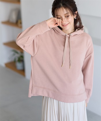Rosemadame 裏シャギーボンディング授乳パーカー(マタニティ/授乳服）授乳口付き 授乳楽々 妊婦服 産前・産後対応_subthumb_1