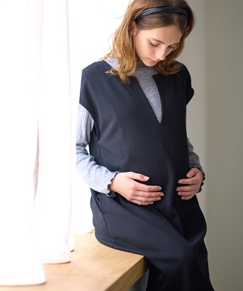 Rosemadame リブニットソー×ニットカルゼワンピースセット(マタニティ&授乳服）妊婦服 産前・産後対応_subthumb_8