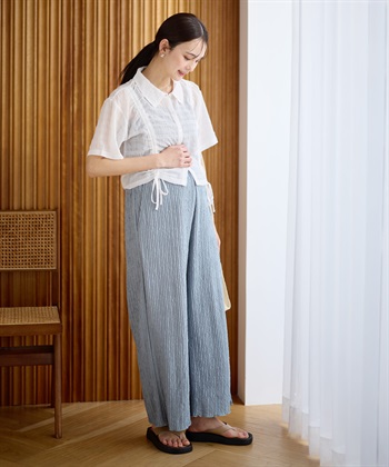Rosemadame ストライプジャガードワイドパンツ（マタニティ～産後）妊婦服 産前・産後対応_subthumb_22